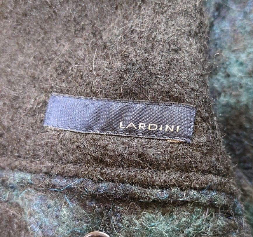 【極美品】LARDINI ラルディーニ　メンズチェック柄テーラードジャケット