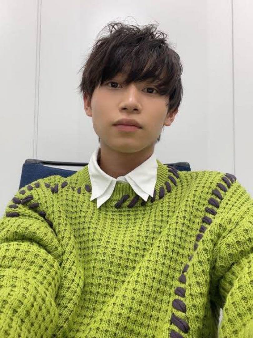 鬼ワッフルクレイジーステッチクルーネックニットプルオーバー - メルカリ