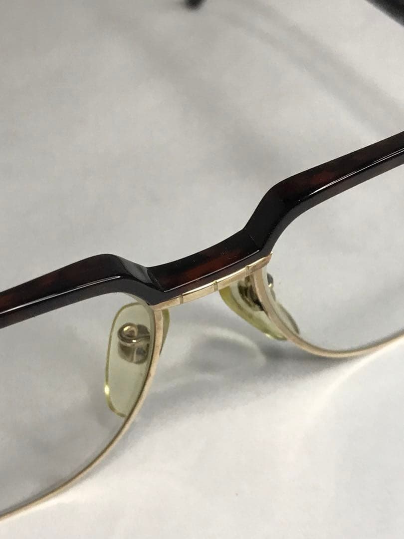 4）ブローライン べっ甲 1/20 14KGF 14金張 鼈甲 メガネ フレーム