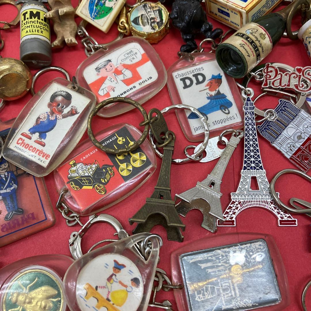 フランス雑貨★フレンチキーホルダー大量100個セット★ワイン　エッフェル塔など