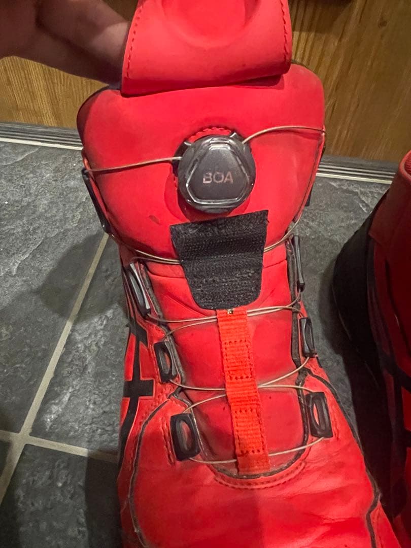 ASICS 安全靴 レッド 27.5cm JSAA A種