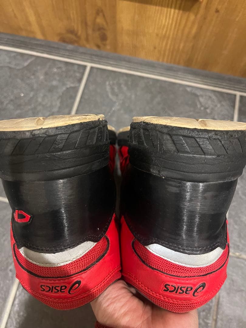 ASICS 安全靴 レッド 27.5cm JSAA A種