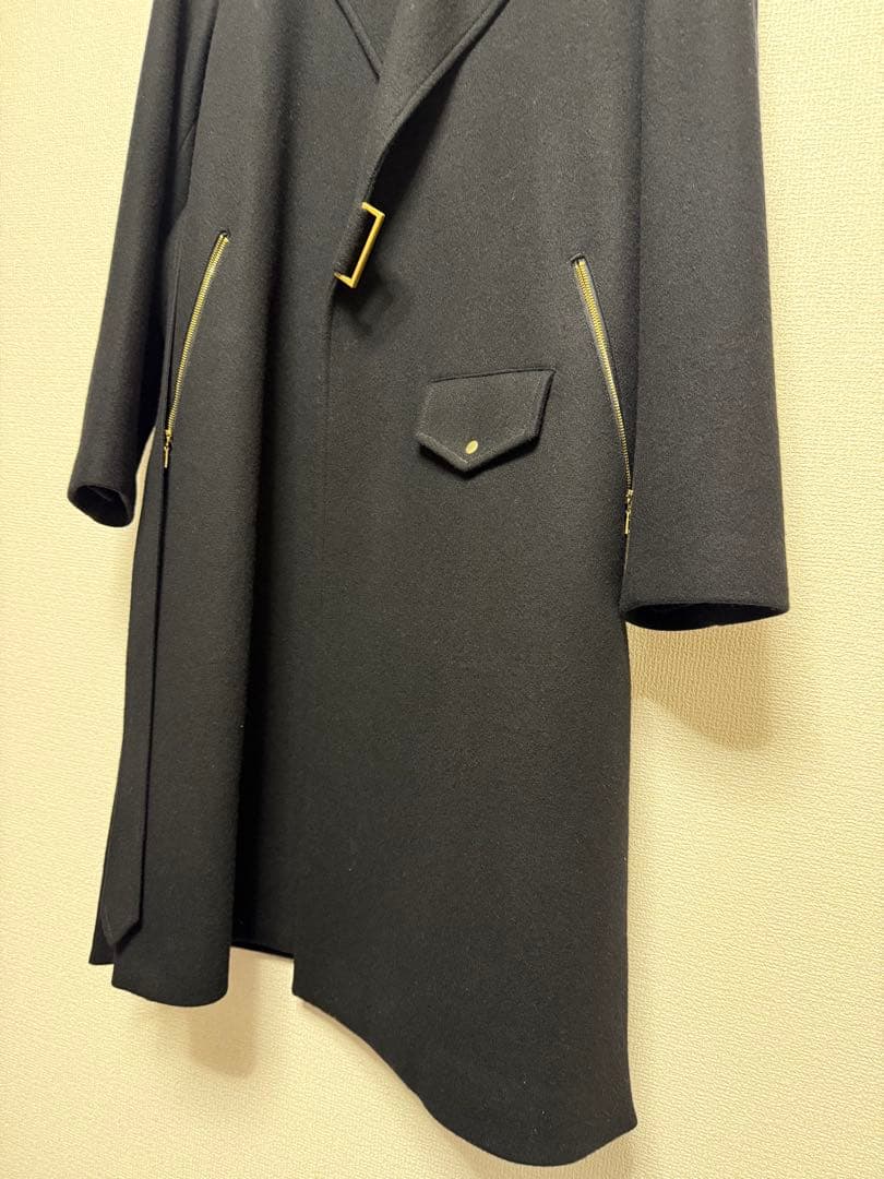 CULLNI 17AW ライダース　コート　タイロッケン　ブラック　サイズ1