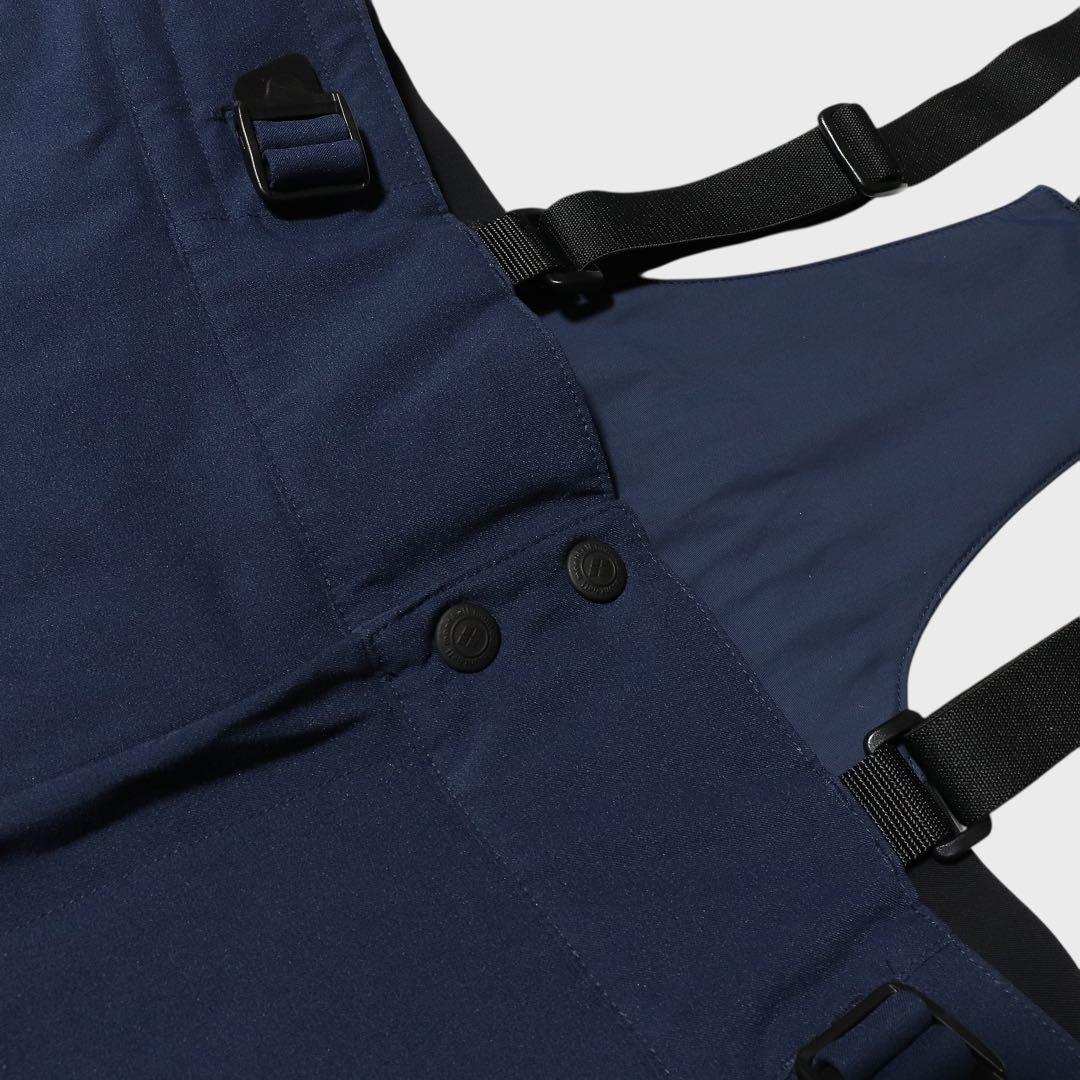 未使用級★mont-bell★スキーウェア★スノボー★ビブ パンツ★L★ネイビー