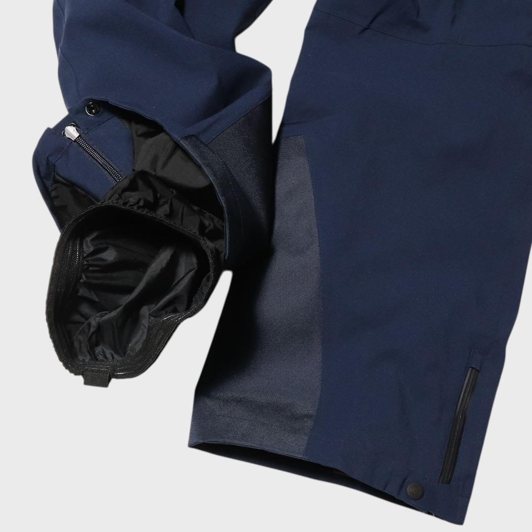 未使用級★mont-bell★スキーウェア★スノボー★ビブ パンツ★L★ネイビー