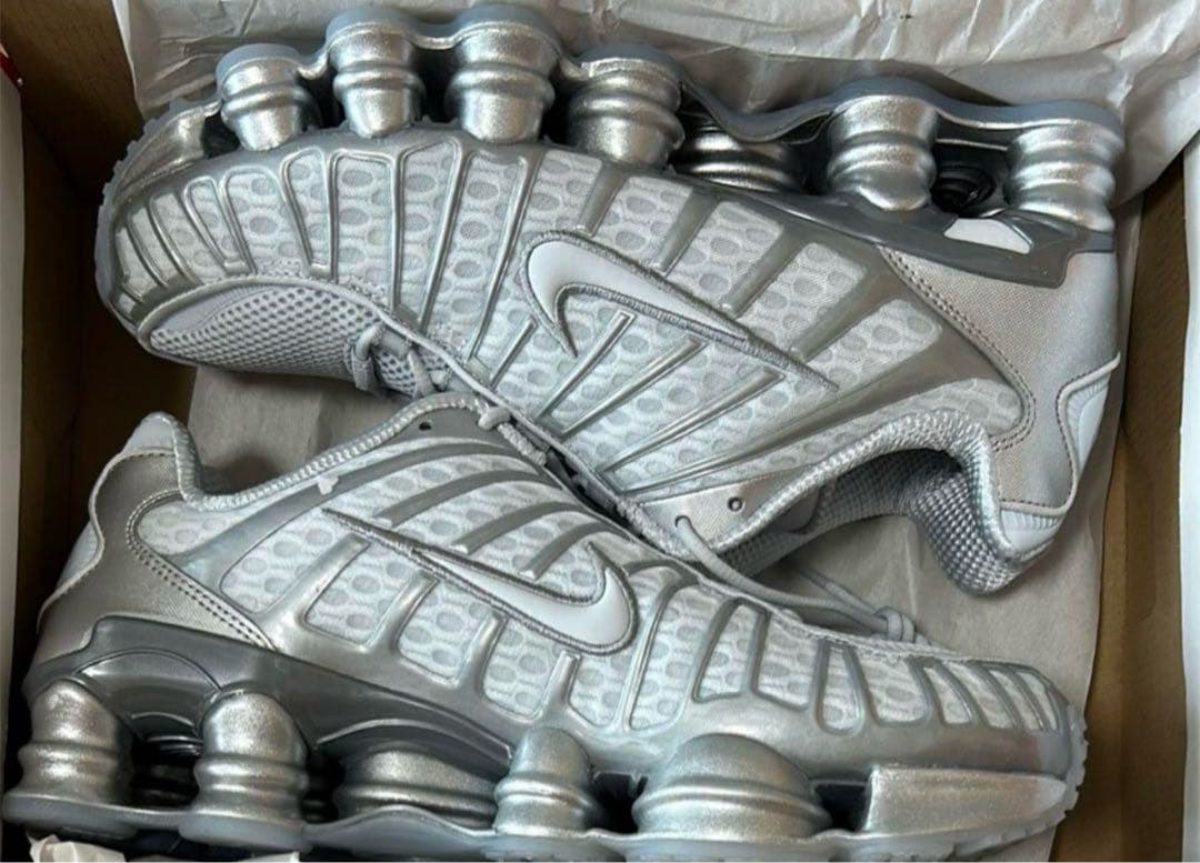 靴 Shox TL Pure Platinum & llic Silver