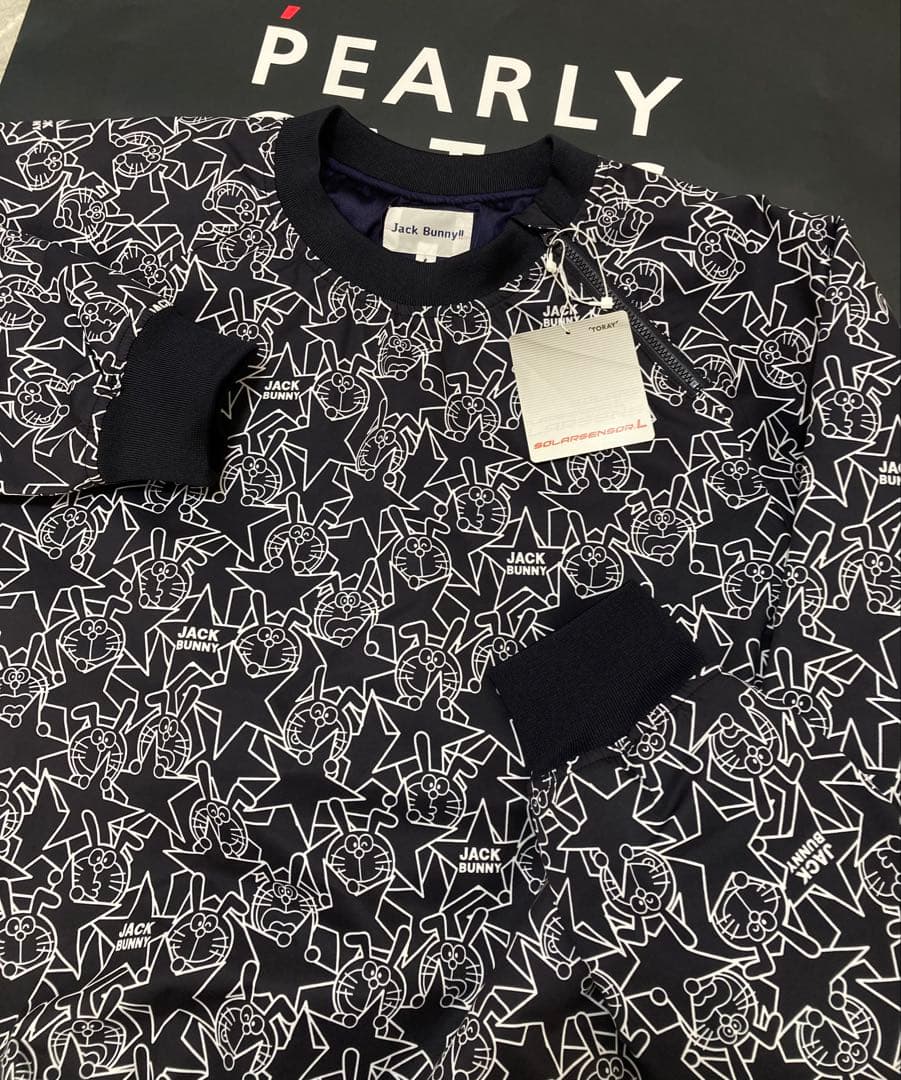 新品 ジャックバニー ドラえもん ラミネートタフタ中綿スニードジャック6 LL紺