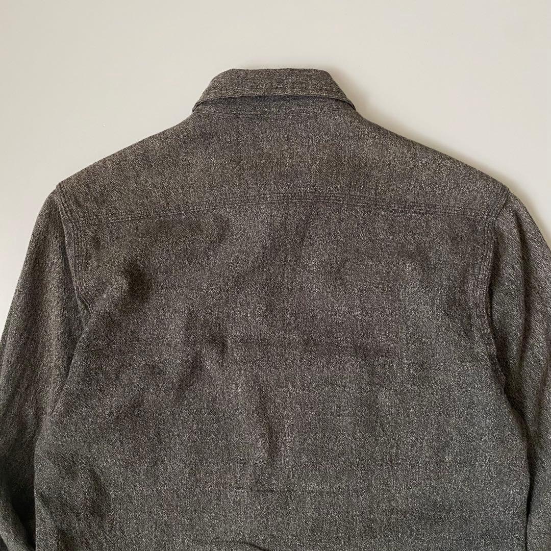 60s ブラックシャンブレーシャツ ごま塩 黒シャンブレー