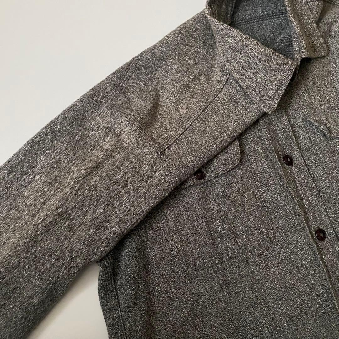 60s ブラックシャンブレーシャツ ごま塩 黒シャンブレー