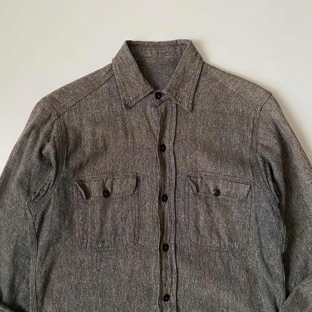 60s ブラックシャンブレーシャツ ごま塩 黒シャンブレー