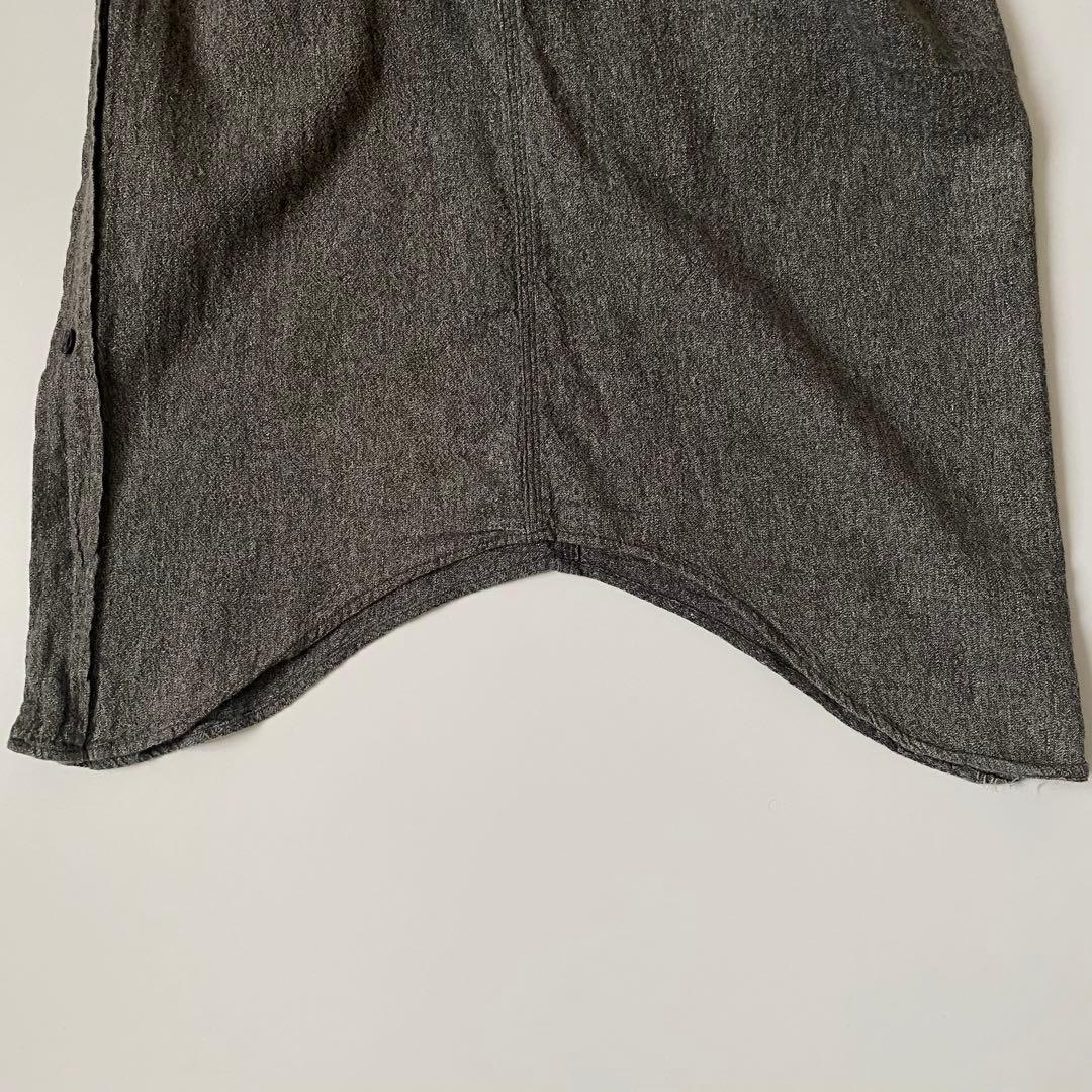 60s ブラックシャンブレーシャツ ごま塩 黒シャンブレー