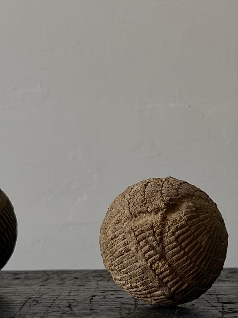 貴重 昭和21～25年頃 初代軟式ボール／菊型ボール　昭和レトロ 球体オブジェ②