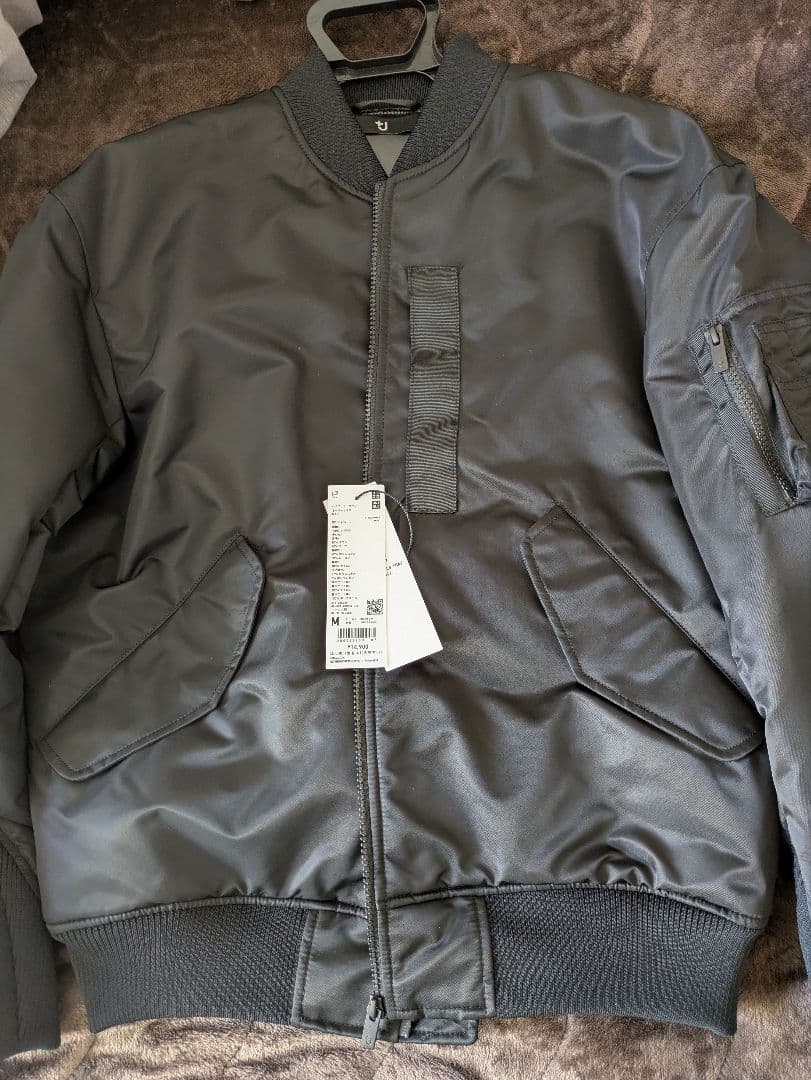 新品　UNIQLO＋J MA-1 Mサイズ　ブラック