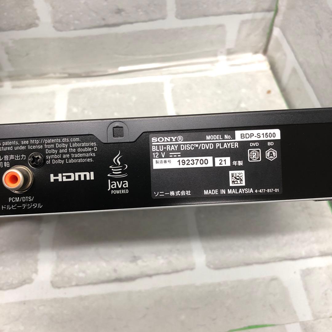 M3343 SONY ブルーレイプレーヤー BDP-S1500
