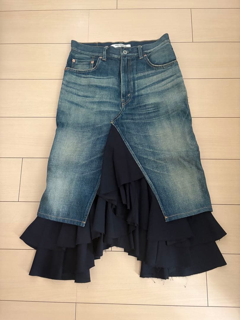 ジュンヤワタナベ ギャルソン デニム denim スカート フリル