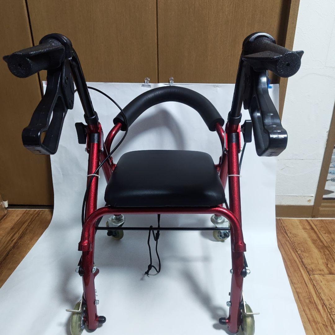 赤いシルバーカー 金属フレーム