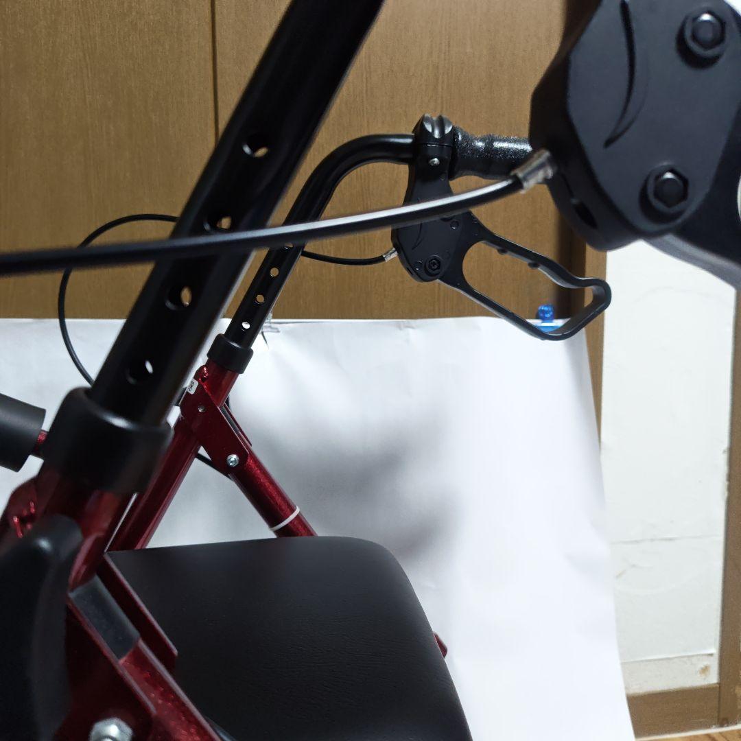 赤いシルバーカー 金属フレーム