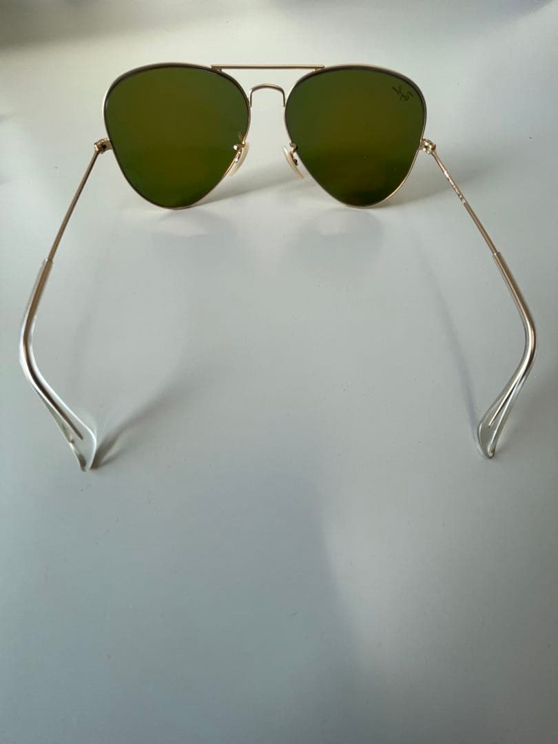 Ray-Ban アビエイター サングラス オレンジ