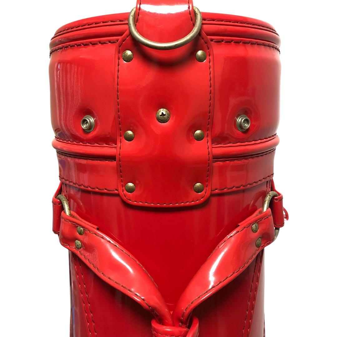 【希少品】フェラーリ エナメル キャディバッグ ゴルフバッグ 赤 レッド