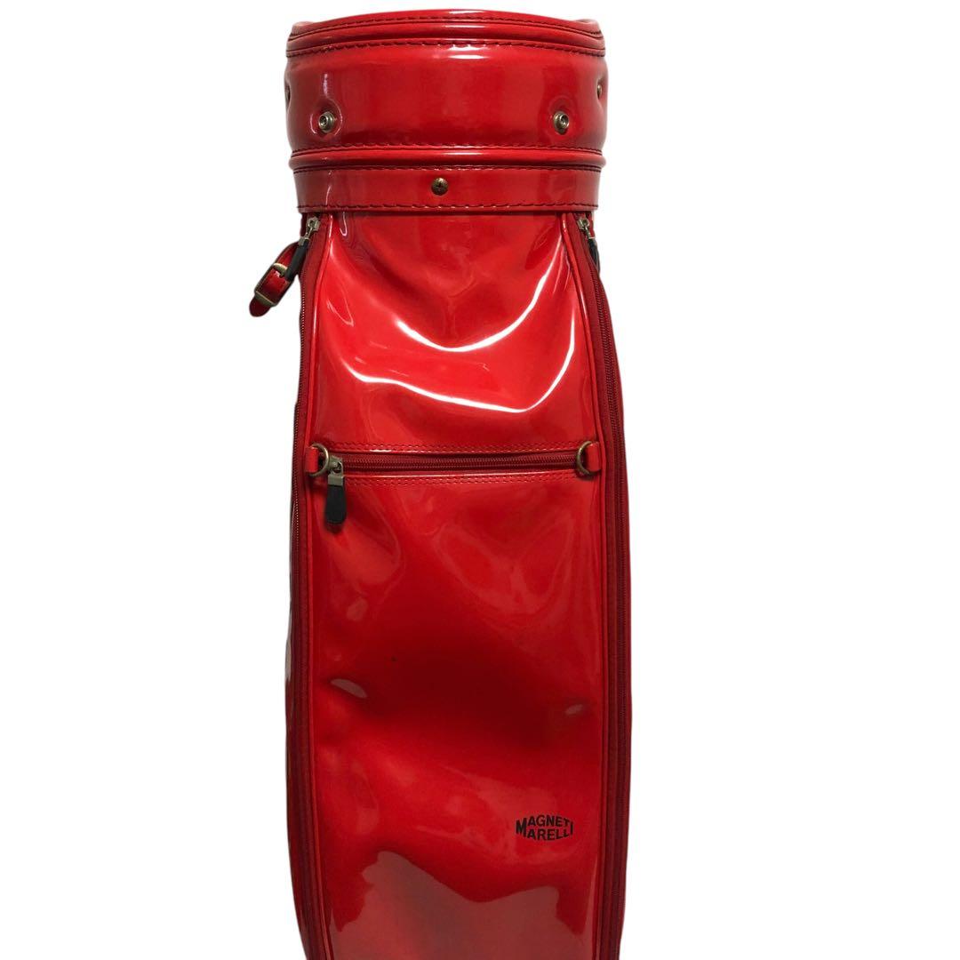 【希少品】フェラーリ エナメル キャディバッグ ゴルフバッグ 赤 レッド