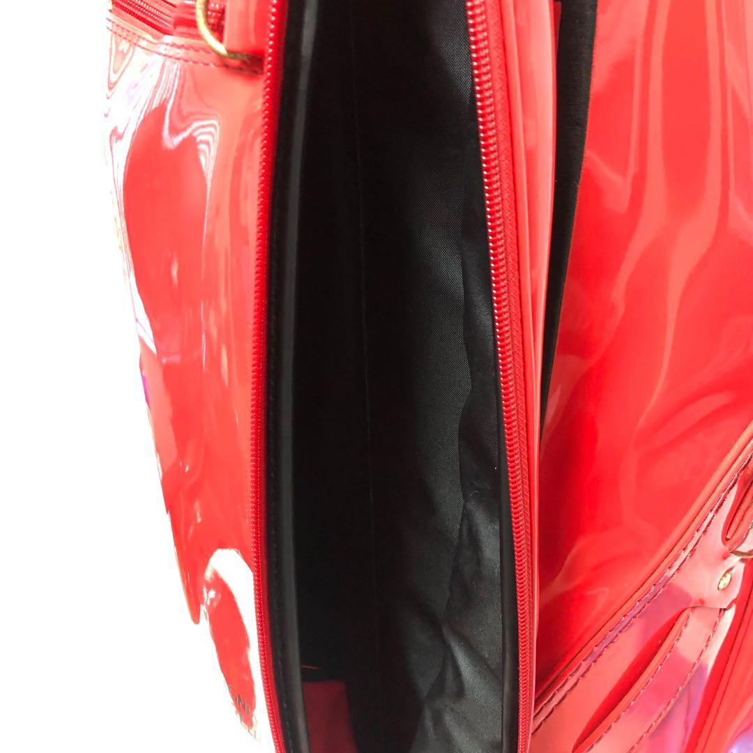 【希少品】フェラーリ エナメル キャディバッグ ゴルフバッグ 赤 レッド