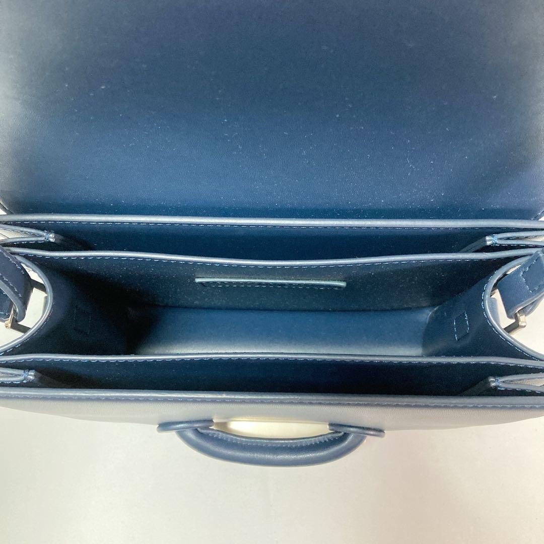 美品】貴重 VASIC ヴァジック CITY ショルダーバッグ レザー 紺色