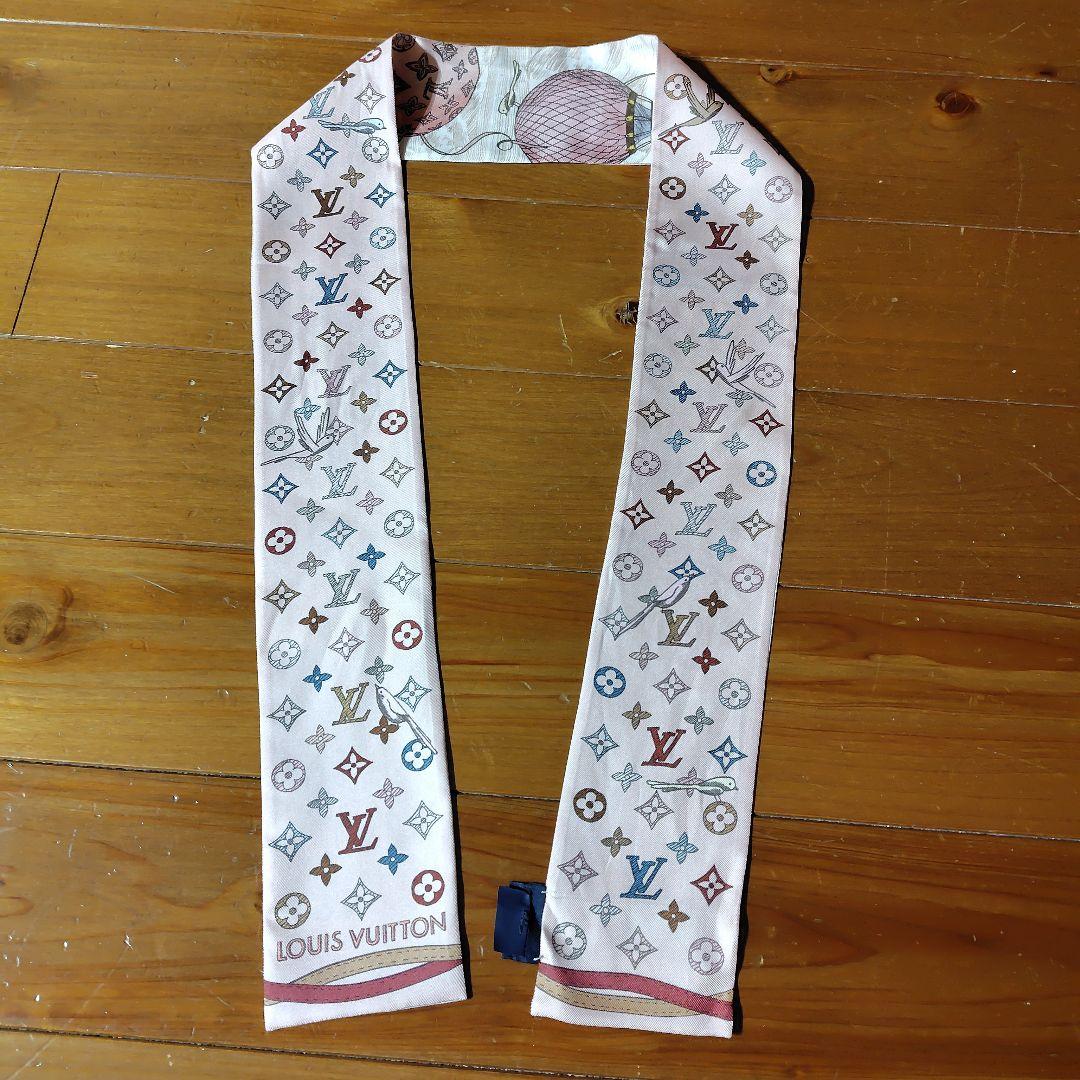 正規品★ルイヴィトン気球ヴィヴィエンヌ　モノグラム　スカーフ　バンドー　ピンク