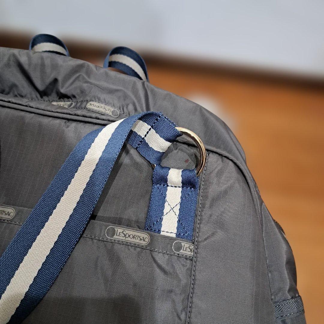 レスポートサック×風間ゆみえコラボ ボストンバッグ　2WAY チャコールグレー