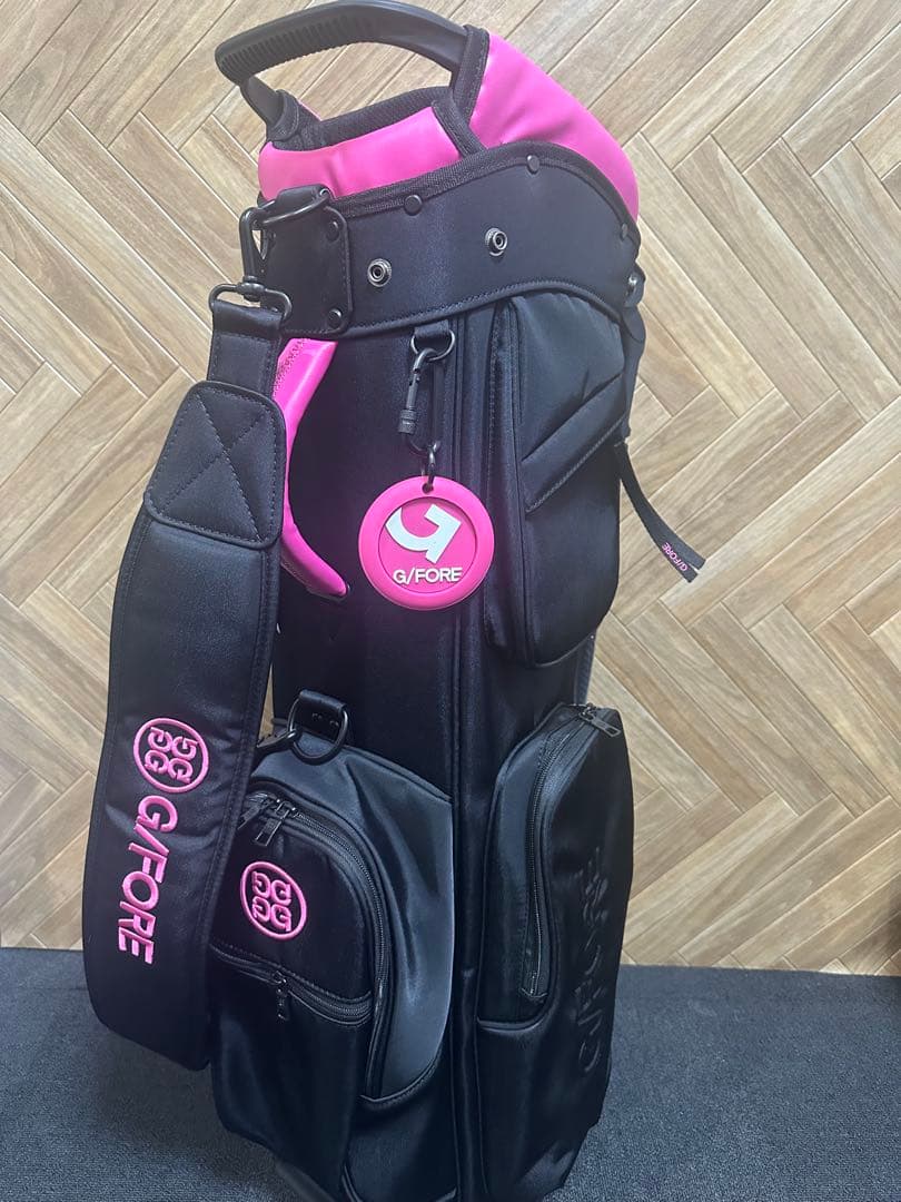 新品未使用☆G/FOREスタンド式キャディーバック9.5インチブラックピンク