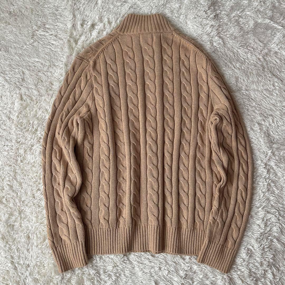 美品】ポロラルフローレン ハーフジップ ケーブルニット ポニー刺繍23