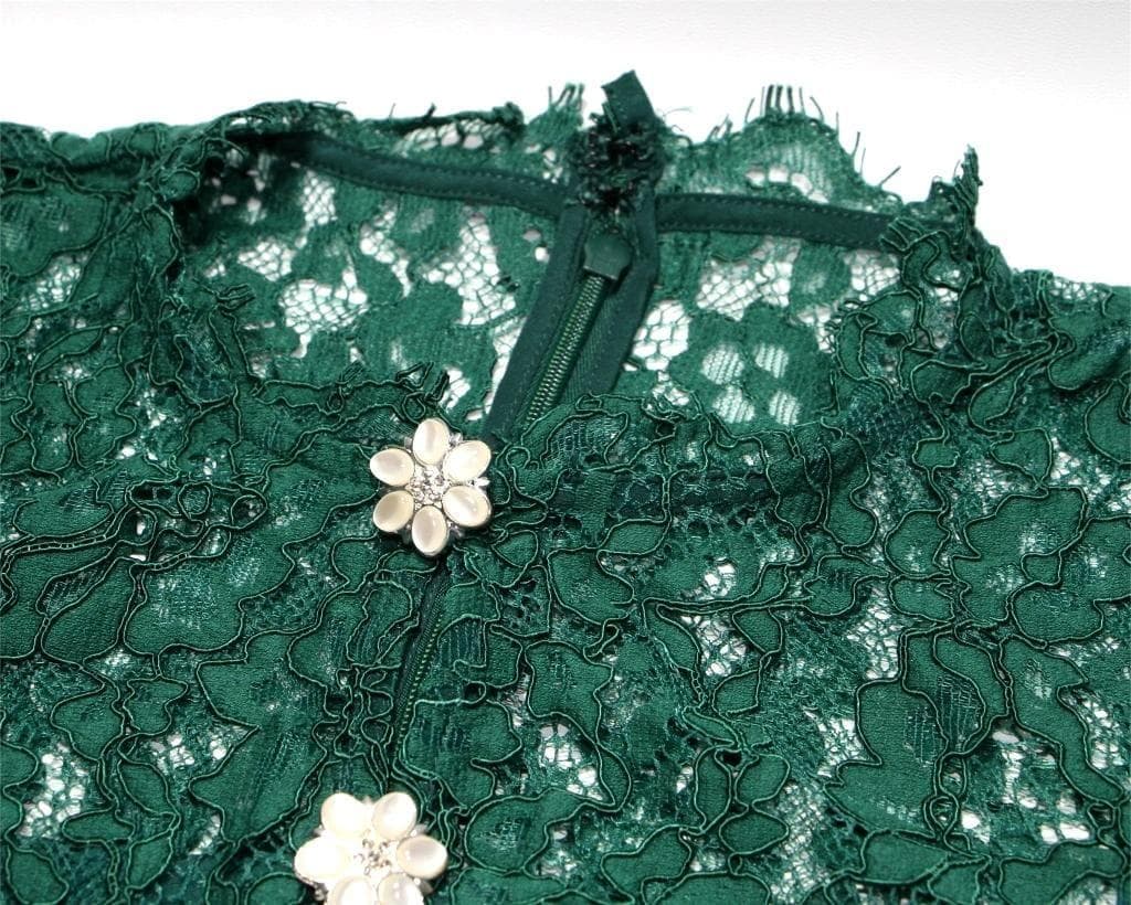 a*i様 セルフポートレイト ティアード ワンピース プリーツ レース UK4