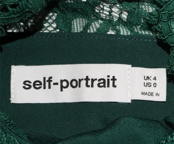 a*i様 セルフポートレイト ティアード ワンピース プリーツ レース UK4