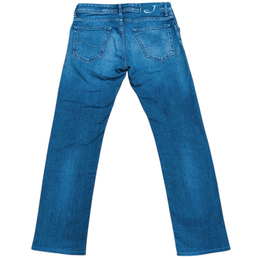 ヤコブコーエン PW622 ストレートジーンズ w32　インディゴブルー 伸縮性