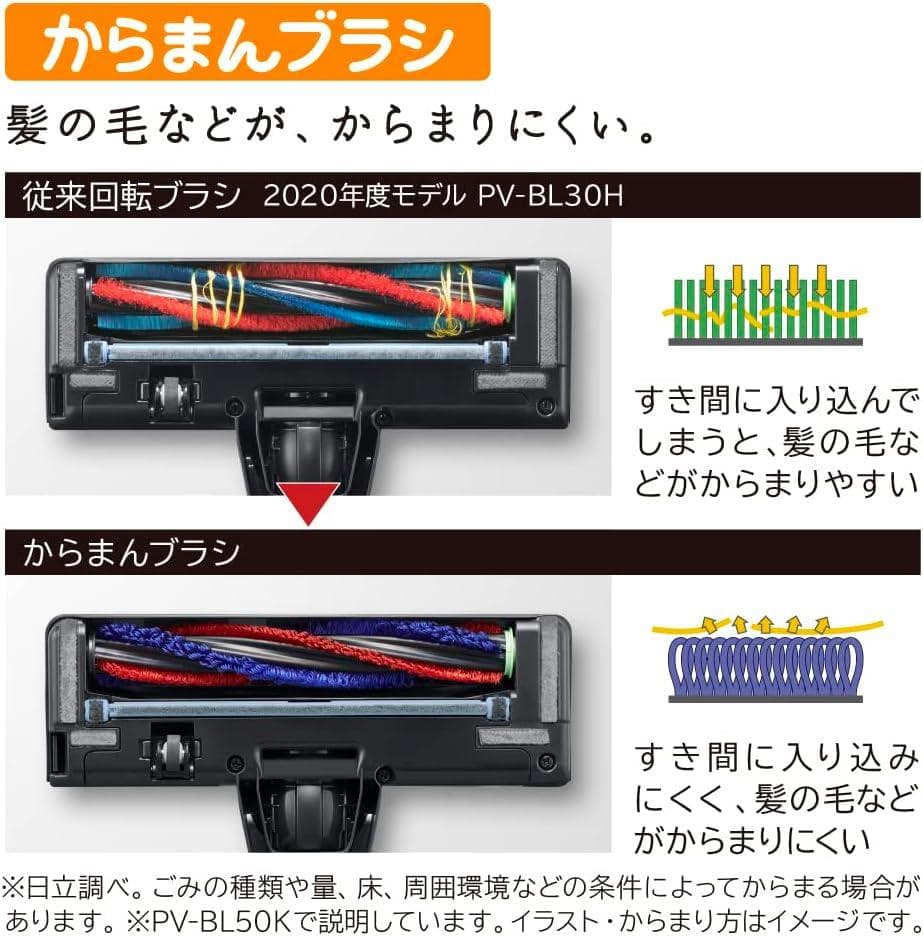 【美品】 日立 掃除機 コードレス スティッククリーナー PV-BL30K