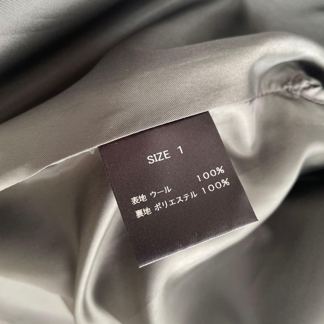 シーニュ　グレー スカラップポンチョ