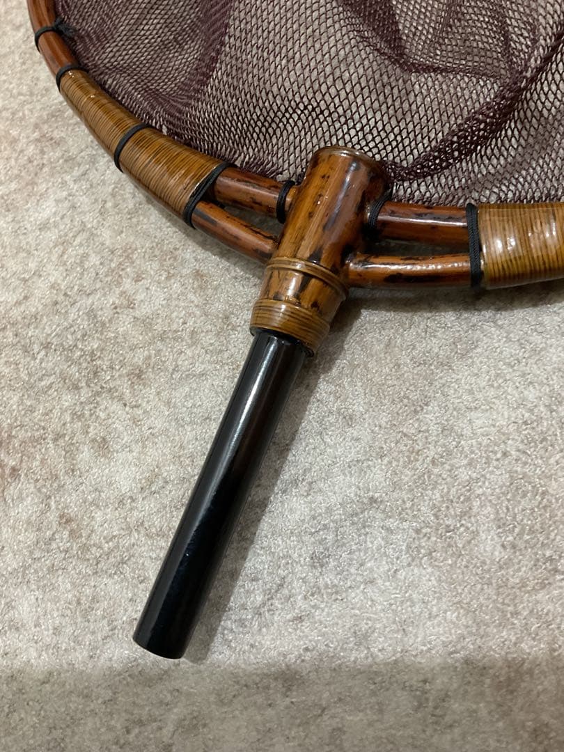 【未使用・美品】たも網　木製　3点セット