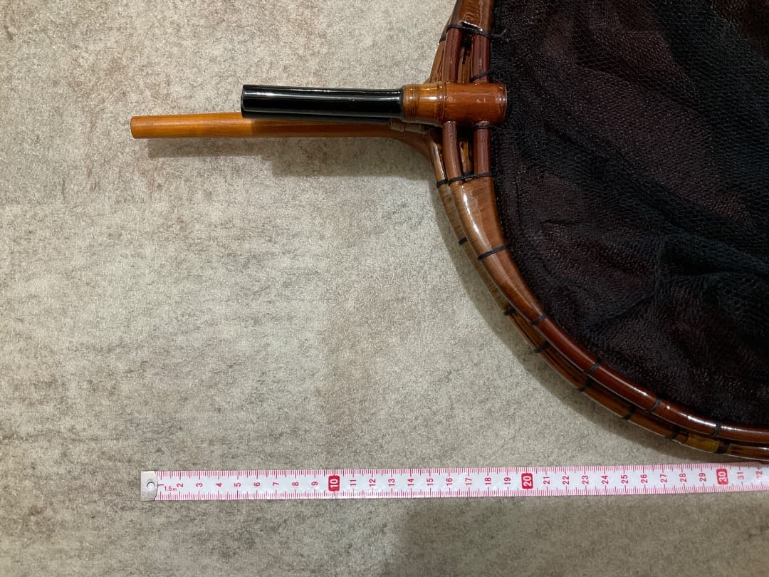 【未使用・美品】たも網　木製　3点セット