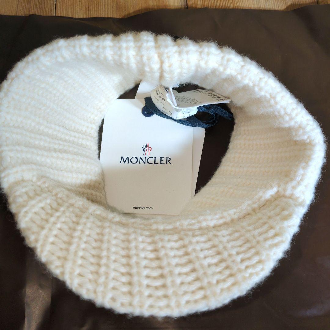 ☆新品☆タグあり☆ MONCLER モンクレール ニット サンバイザー ニット帽