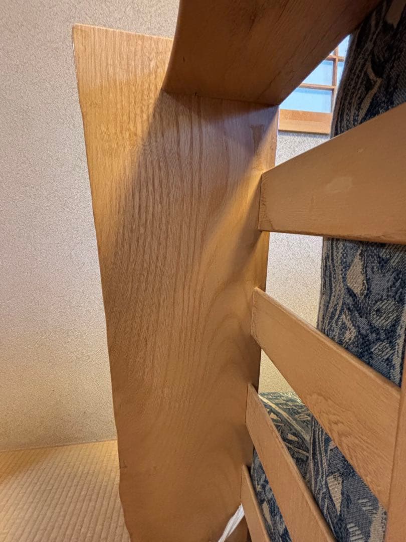 青と白の幾何学模様 2.3人掛けソファ