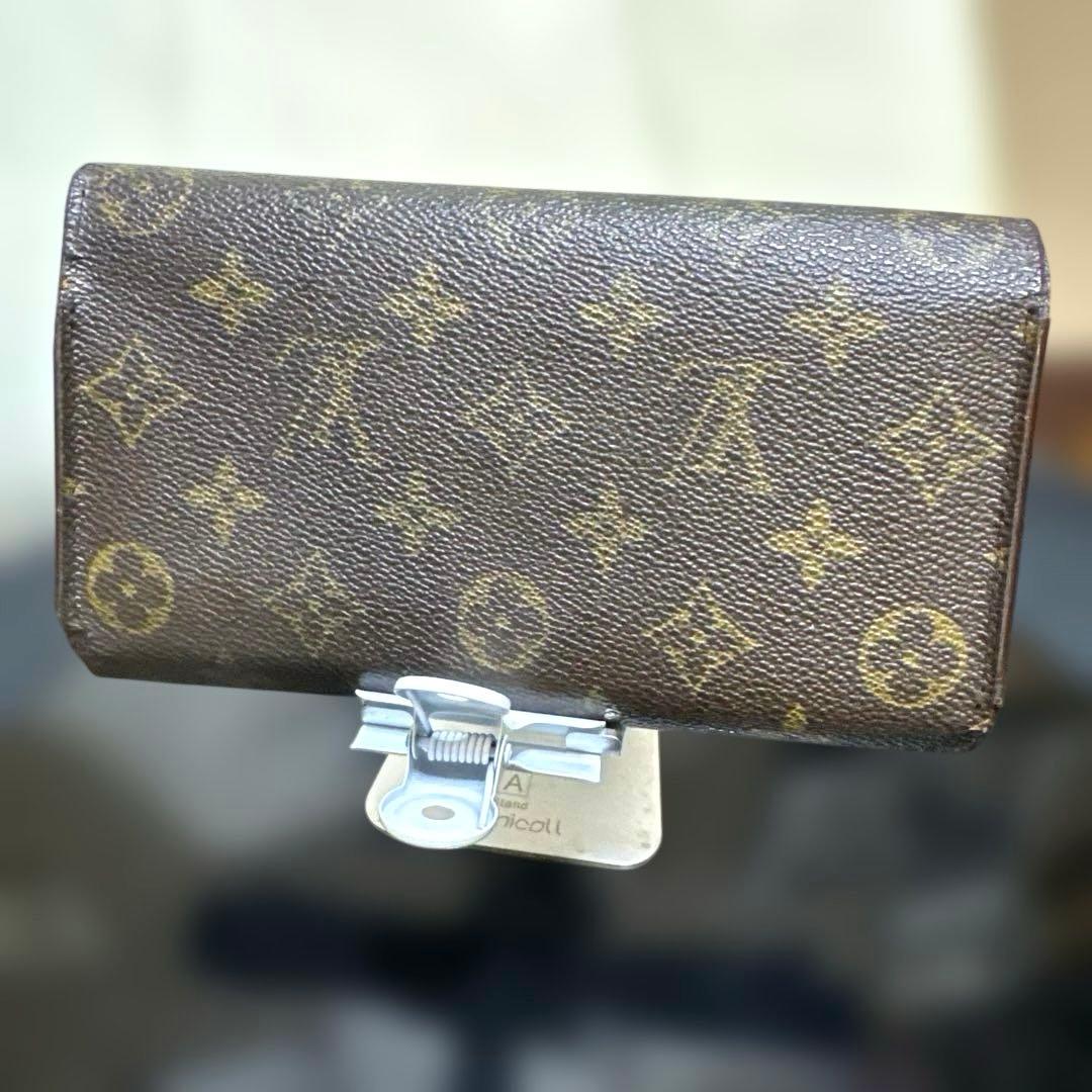 ⑤★優良品 ♪モノグラム 三つ折り長財布