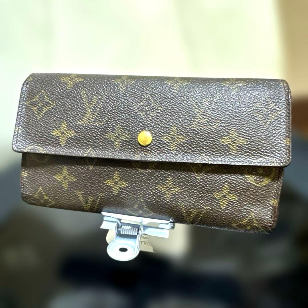 ⑤★優良品 ♪モノグラム 三つ折り長財布