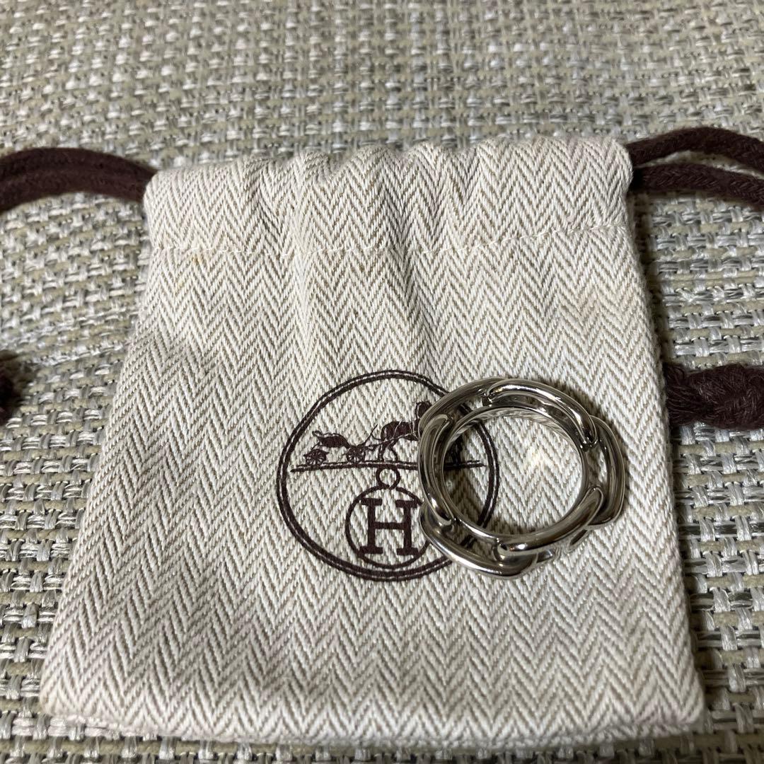 エルメス HERMES スカーフリング 90 レガートシェーヌダンクル