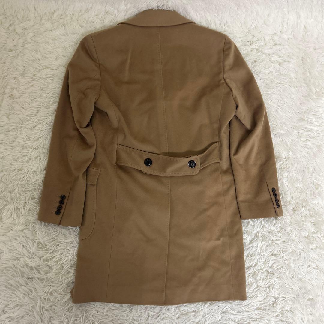 【美品】カシミヤ混　ロロピアーナ × 麻布テーラー チェスターコート キャメル
