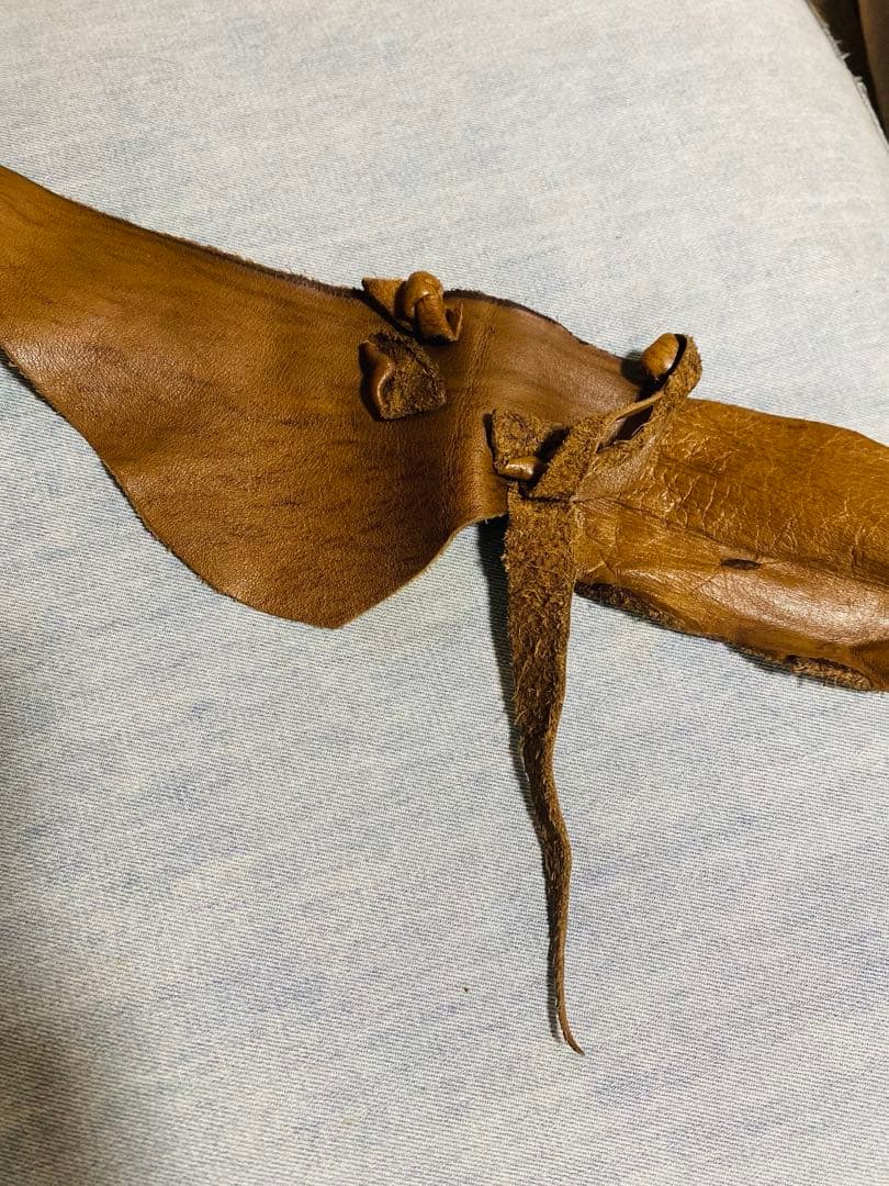 本革 レザー ブラウン ウエストポーチ ヒップバッグ ボヘミアン ギャル