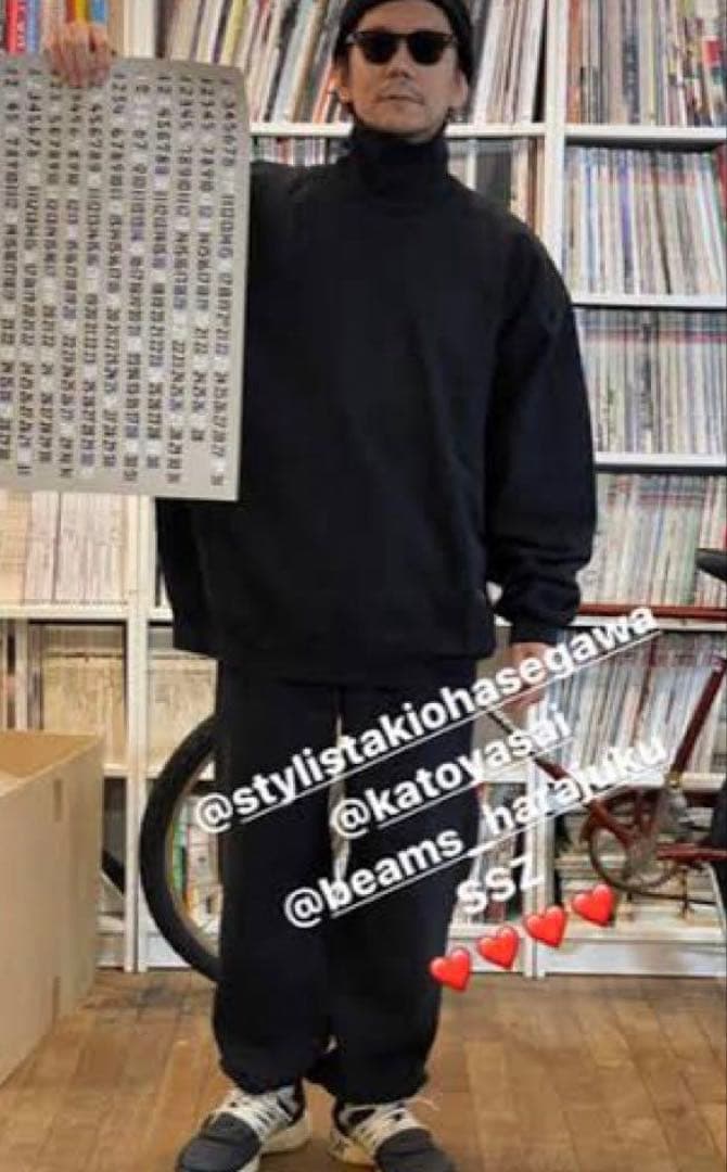 ssz × ロサンゼルスアパレル トップスのみ 黒 XXL 長谷川昭雄