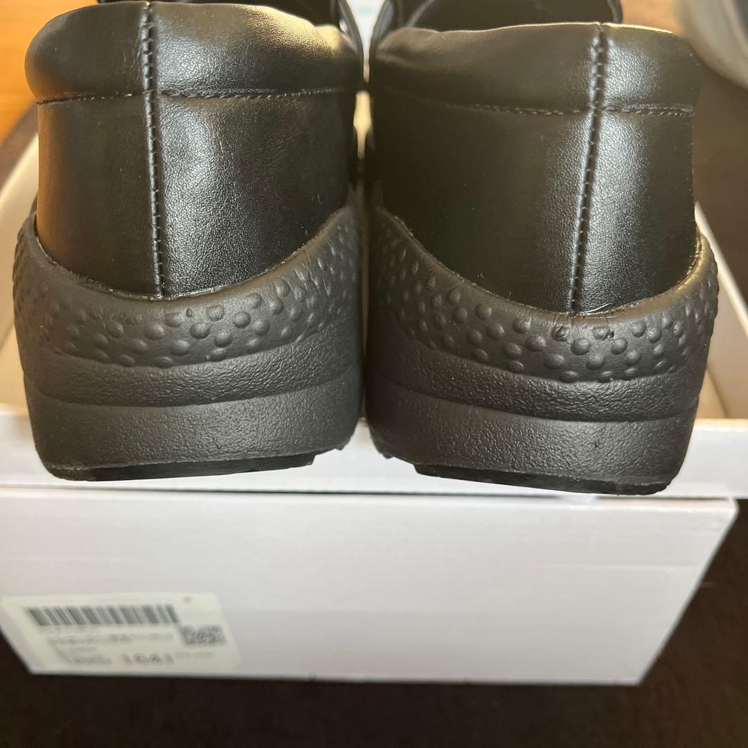 ローファー厚底スリッポン　ブラック