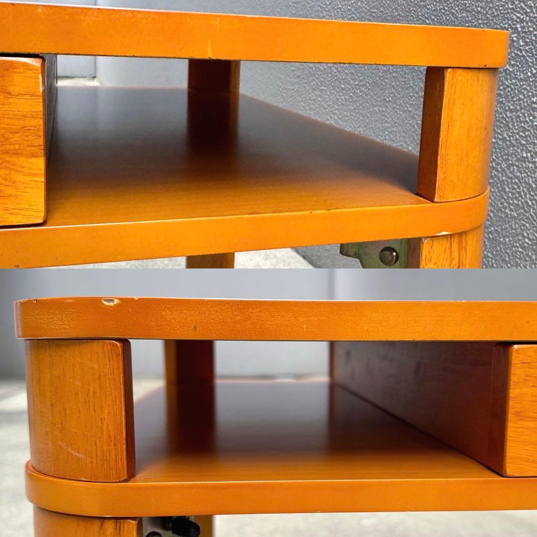 希少✴︎レトロ 北欧カラー センターテーブル 引出し 折畳みテーブル ローテーブル