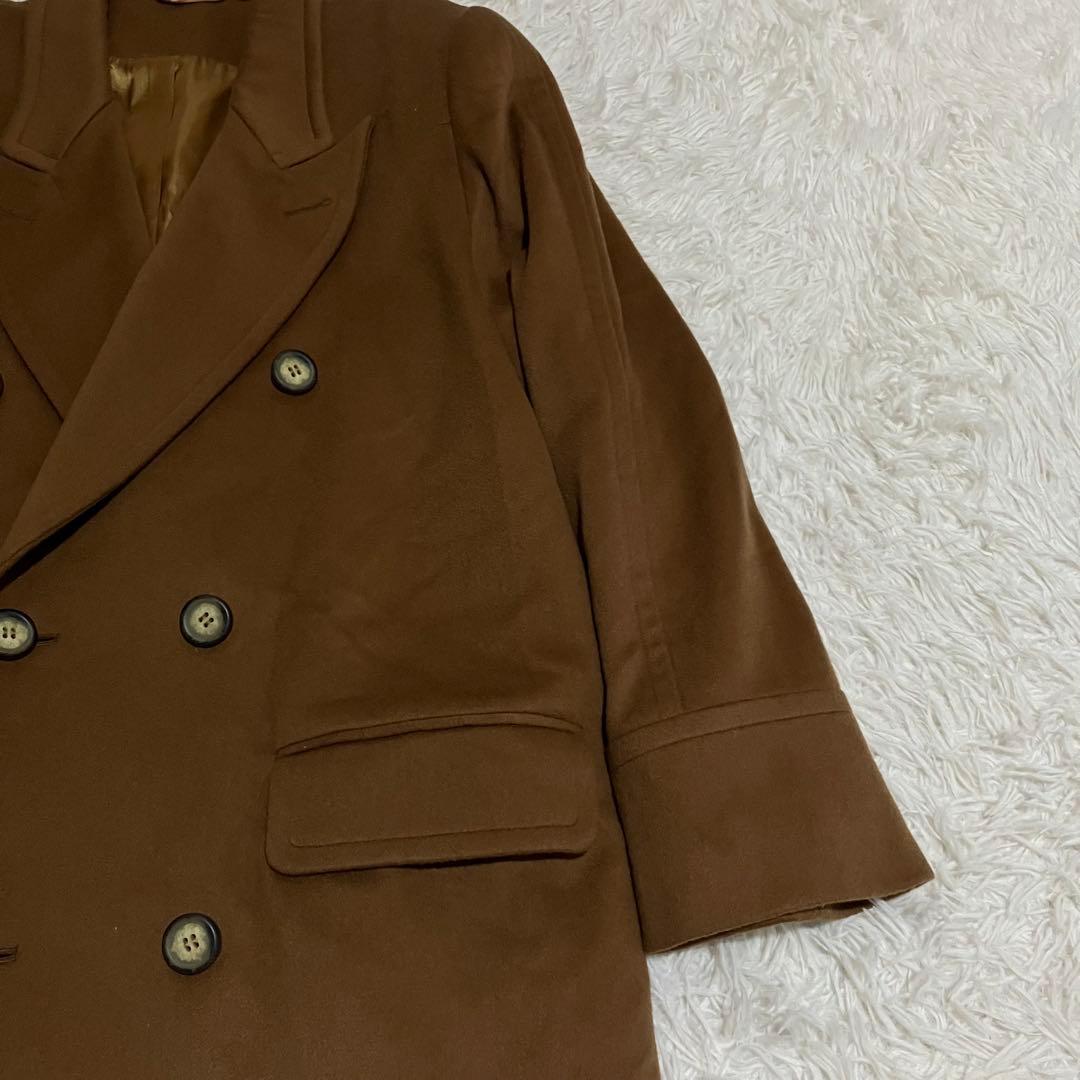 新品 最高級品 カシミヤ100％ チェスターコート 茶 XXL 大きいサイズ