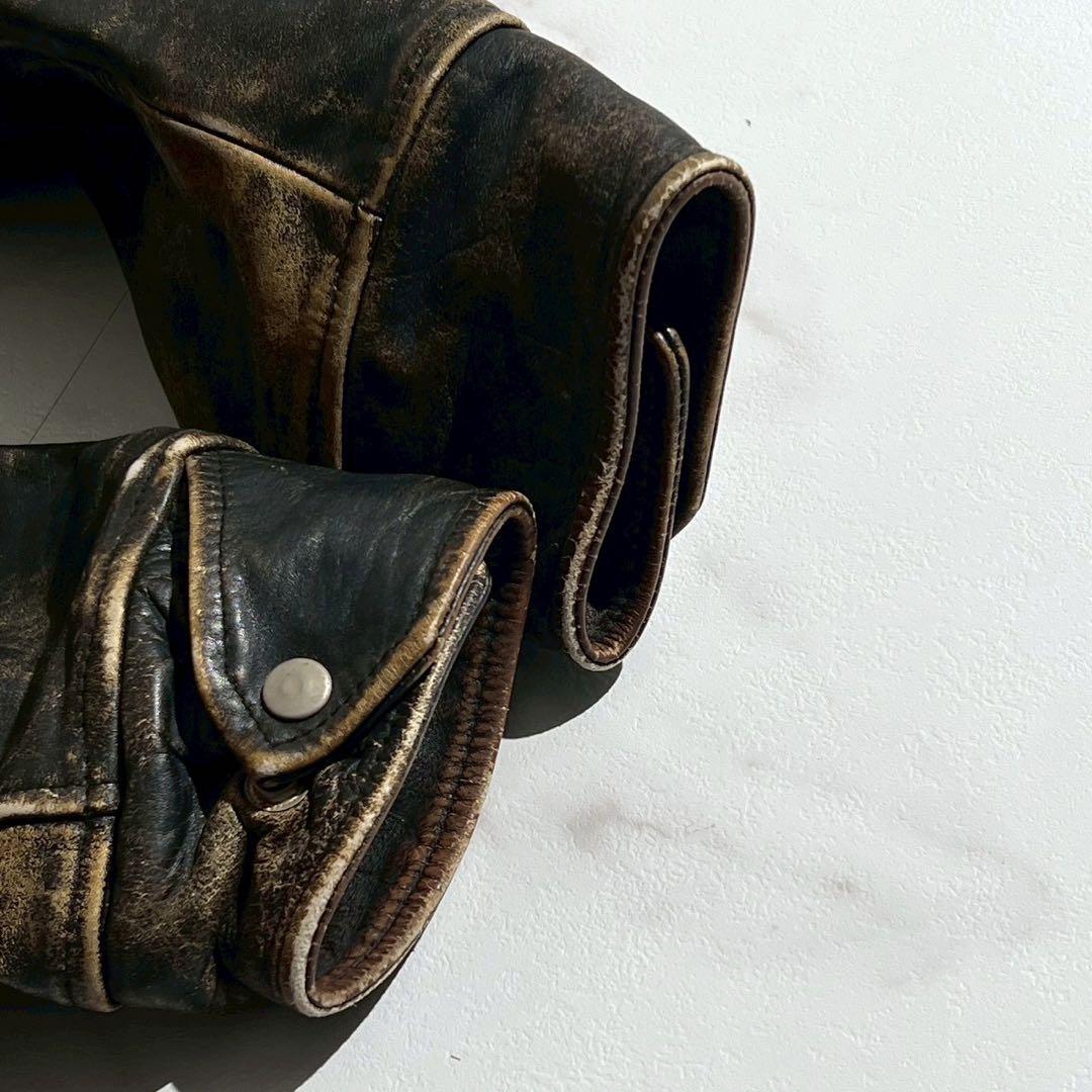 超希少】Lee TREVOR カウレザージャケット 2XLサイズ キルティング