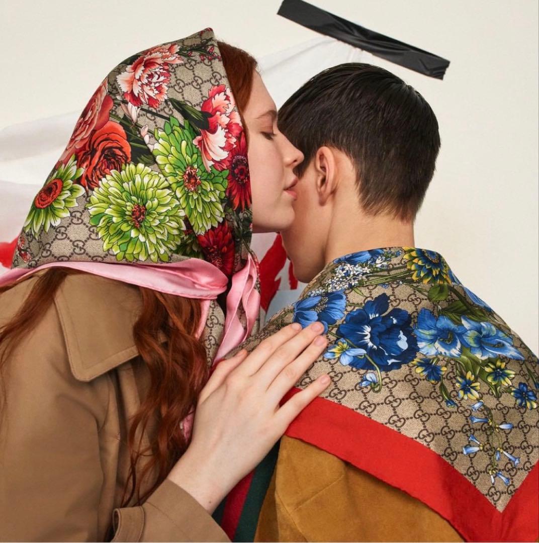 GUCCI 花柄 ショール・ストール